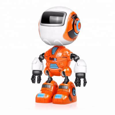 China 12pcs Battery Operated Toy Combine Metal Toy Educational Mini Dancing Robot with Light Music for sale