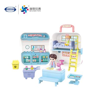 China Funny Doctor Education Nurse Toy Medical Doctor Plays Set Children Set Toy Music Medicine Box for sale