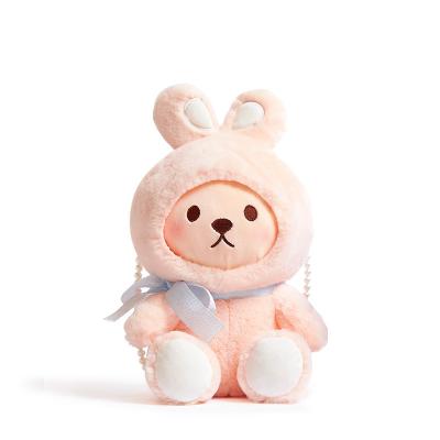 China Rabbit Original Soft Bag Eco-friendly Material Stuffed&Plush Toy Animal Pp Cotton Soft Toy Gift Stuffed Animal Bag for sale