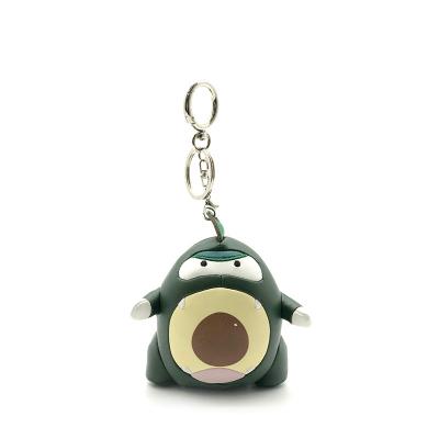 China Cute Dinosaur Plush Toy Key Ring Bag Pendant Anime Key Chain High Quality Eco-friendly Fruit Material for sale