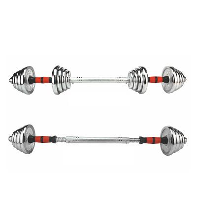 China Type Fitness Dumbbell Barbell Hot Selling Sponge Electroplating Adjustable Dumbbell Steel Adjustable Dumbbell for sale