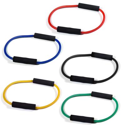 China Yoga Natural Material Elastic Strength Ring Latex Loop Circle Hip Fitness Training Band Exercise Stretching Band for sale