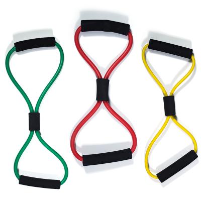 China Natural Materials Chest Expander Yoga Gathering Rope Pilates Resistance Band Fitness Gathering Band for sale