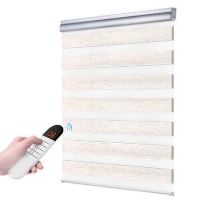 China Wholesale Waterproof Spring Sunscreen Smart Window Shades Blind Roller Fabric Waterproof Blackout Blind Day Night for sale