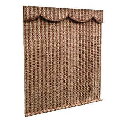 China Warm Style Heat Dissipation Waterproof And Protect Bamboo Type Wavy Roller Shade Furniture Bracket For Garden for sale