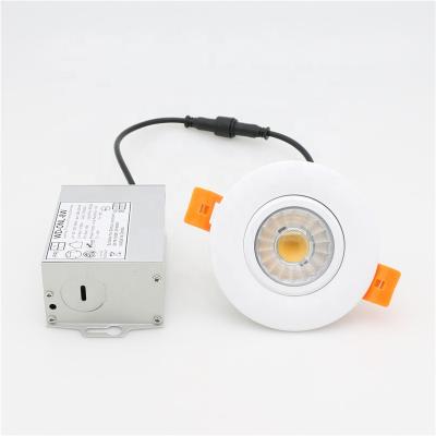 China Residential TDC Changing Gimbal Dimmable Recessed Downlight 12w for sale