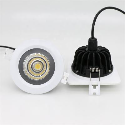 China ETL Residential CE CRI90 COB Recessed IP65 Outdoor Waterproof Dimmable Downlight for sale