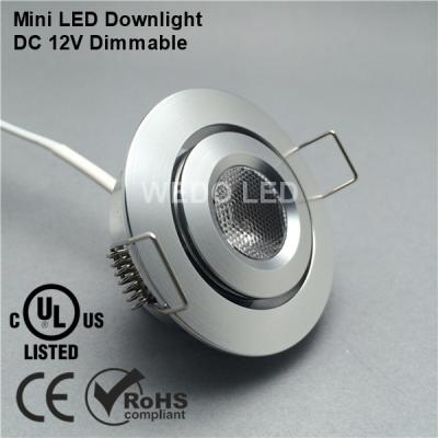 China Hot sale home and commercial lighting WEDO dimmable 2700K 12v led downlight for cabinet/shelf lighting for sale