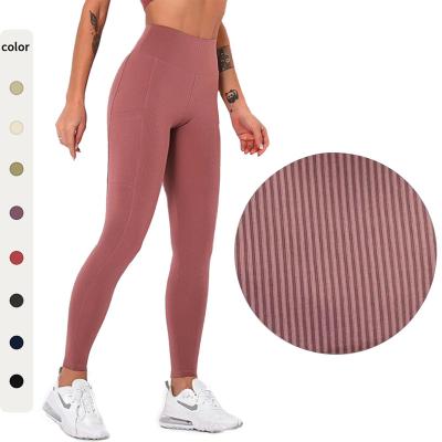 China 2021 Women Breathable High Waisted Butt Lift Tight Pocket Performance Tummy Control Running Fitness Sports Yoga Pants Gaiters for sale