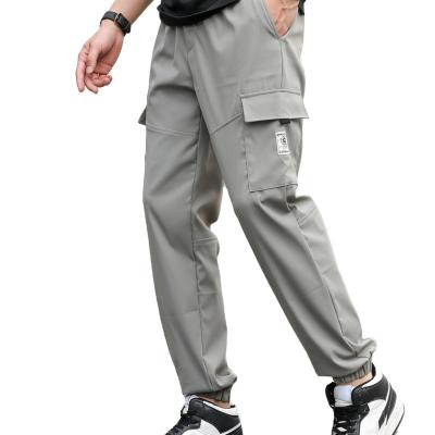 China Anti-Wrinkle Best Sell Breathable Anti-Wrinkle Elastic Waist Pockets With Zipper Mens Jogger Sweatpants Cargo for sale