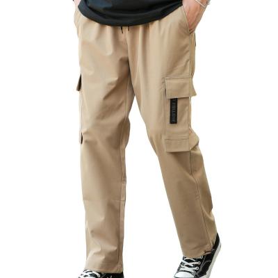 China Chinese Manufacturer Flat Loose Fit Pockets With Button Cargo Pants Military Men for sale