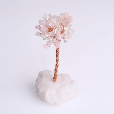 China China Wholesale Crystal Lucky Tree Natural Healing Stone Craft Money Tree Life From Tree With Amethyst Cluster Base for sale