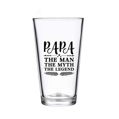 China Cheap Customized Logo 16oz Beer Pint Glass Drinking Glasses for sale