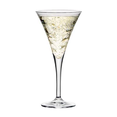 China 150ml Viable Clear Crystal Glass Martini Champagne Glass for Wedding Party Favors Wine Glass for sale