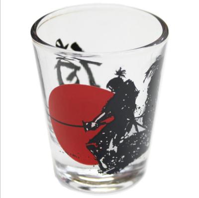 China Unique Printing 2 Ounce Shot Glass Vodka Shot Glass Mini Tequila Shot Glass Modern Slot Cup for sale