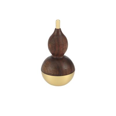 China City Bronze Brass Wooden Paper Gourd Tumbler Nuts Gourd Nuts Gourd Ornaments Home Decoration Crafts for sale