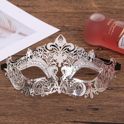 China Gold Silver Rhinestone Party Mask Bridal Bar PVC Eye Mask Masquerade Eye Mask Wedding Rhinestone for sale