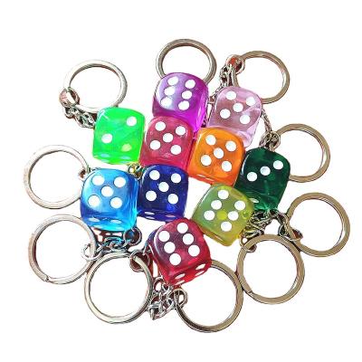 China Creative Promotion Gift New Arrival Bag Key Chain Pendant Resin Dies Shaped Key Chains for sale