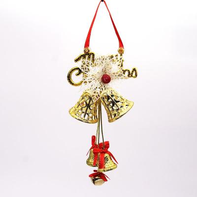 China Christamas Home Decoration Fashion Gold Sliver Wind Bell Christmas Bell For Tree Decoration Christmas Tree Hanging Hanging for sale