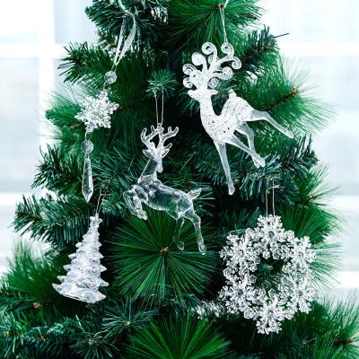 China Christamas Home Decoration Christmas Tree Snowflake Ornament Christmas Tree Ornament Pendant for sale