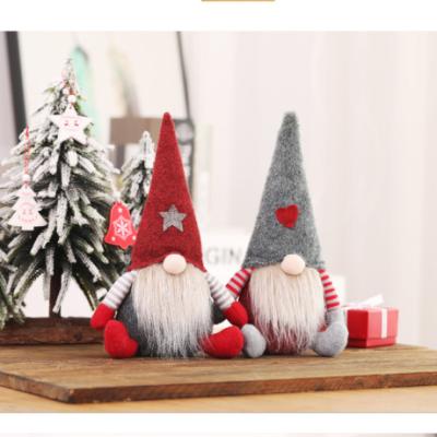 China Handmade Christamas Home Decoration Birthday Gift Tomte Plush Doll House Ornaments Santa Christmas Gnome Gifts Kids Table for sale