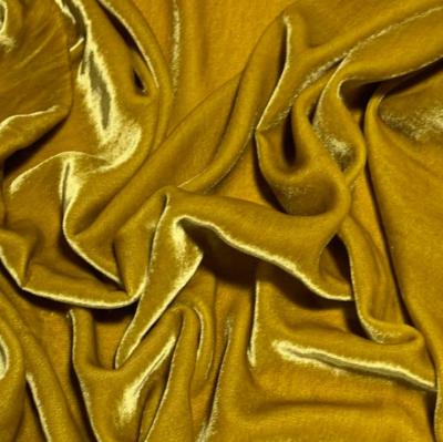 China Hot Sale Plain Anti Pill Super Soft Crushed Spandex Velvet Fabric For Dress for sale