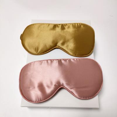 China Anti-Wrinkle 22mm Soft Silk Mask Silk Elastic Band Silk Eye Blindfold For Travel,Nap for sale