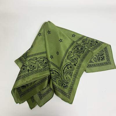 China Comfy Popular Paisley Bandana 12mm Satin Scarf Mulberry Silk Neck Scarf NO MOQ for sale