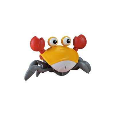 China Children Playing Toy Children Outdoor Automatic Sensing Crab Sensor Electric Walking Inductive Obstacles Crab Walk Toy With Music And Light for sale