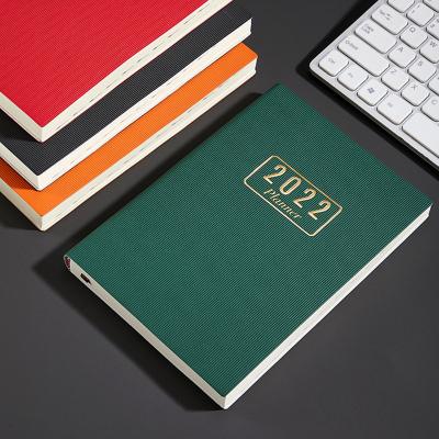 China 2022 Monthly Weekly Daily Custom Printing Paper A5 Hardcover Notebook Spiral Notebook Daily Agenda Planner Notebook Organizer for sale