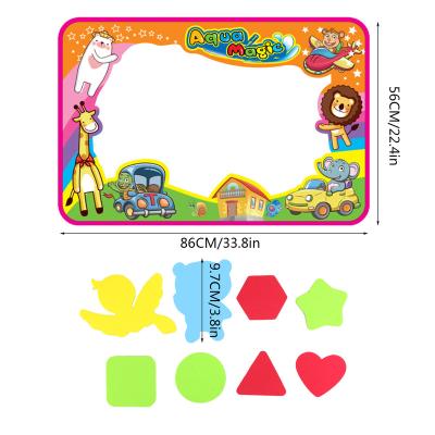 China Kids Drawing Writing Education Amazon Best Selling Educational Toy Water Drawing Magic Write Doodle Mat For Kids for sale