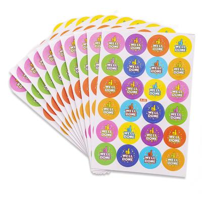 China Decorative Creative Cute Reward Student Cartoon Sticker Motivational Encouragement Waterproof Sticker for School for sale