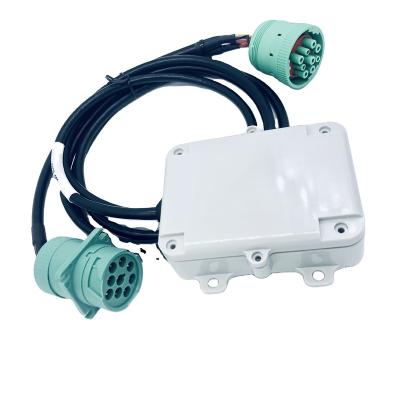 China All Car Series IP67 Waterproof Box 9in J1939 OBD Diagnostic Harness Male And Female Connector for sale