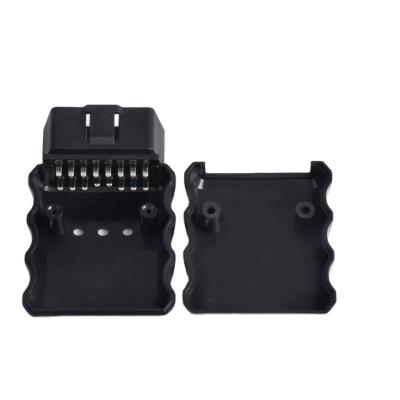 China All Car Series With OBD 16 Plug PIN J1962 OBD2 Male Connector Plastic Automotive Enclosure for sale