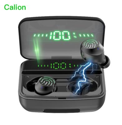 China Cheap Bluetooth Earphone In-Ear Touch Screen Built-in Mic Wireless Earphone Headphones With Charging Case for sale