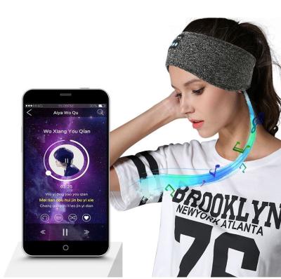 China Soft Headband Sport Headband Stereo Sound Headphones Fitness Music Bluetooth Headband for sale