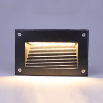 China Modern Outdoor Waterproof Wall Recessed IP65 Step Light Led Wall Lamps 3W 5W for sale