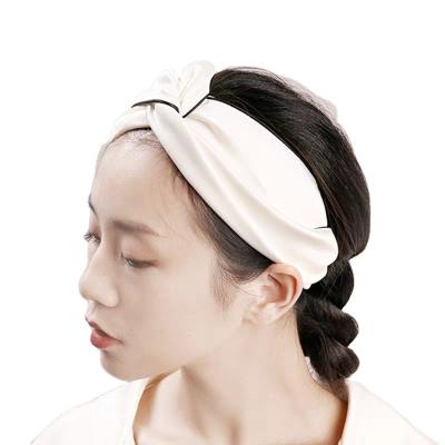 China Summer Eco-friendly Fashion Lead Hair Band Embroidery Handmade Silk Headband for sale