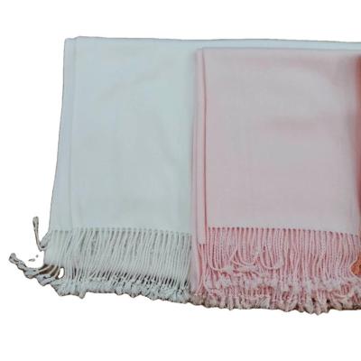 China Wearable Plain Fringed 100% Bamboo Throw Bamboo Shawl for sale