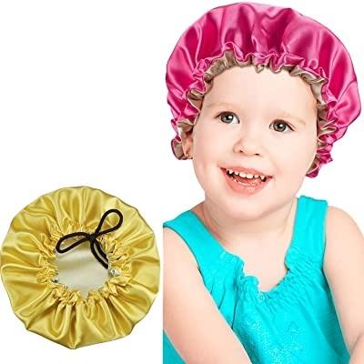 China Custom Logo Adjustable Drawstring Cute Hair Satin Hoods Plush Kids Silk Hoods Designer for sale