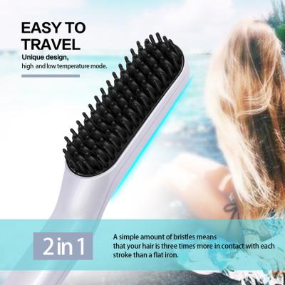 China Outdoor High End Mini Hair Straightener Brush Fashion Flat Iron Straightening Brush Hair Straightener for sale