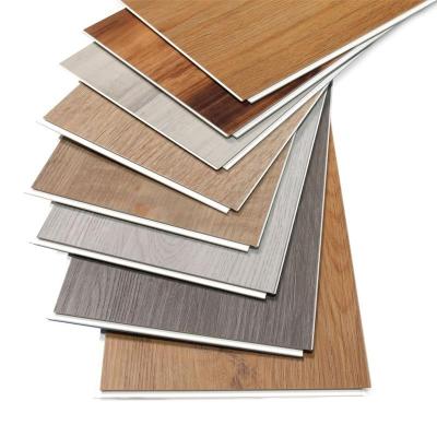 China modern cheap spc vinyl flooring for supermarket use plastic wood grain spc flooring click flooring for sale