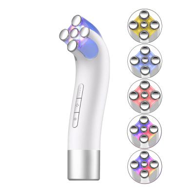 China Pore ​​Shrink Led Photon Therapy Iontophoresis Device Face Massager Facial Massager EMS RF Beauty Instrument for sale