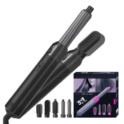 China Home Comb Brush 360 5 Turns in 1 Hot Airbrush Hair Drying Brush Hair Comb for sale