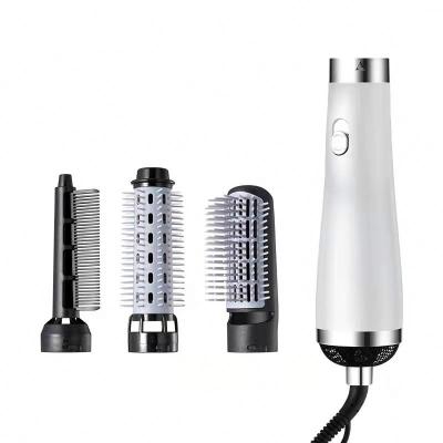 China Trendy Hair Comb 4 in 1 Change Hot Air Comb Straight Hair Curly Hair Styler Head Hair Dryer for sale