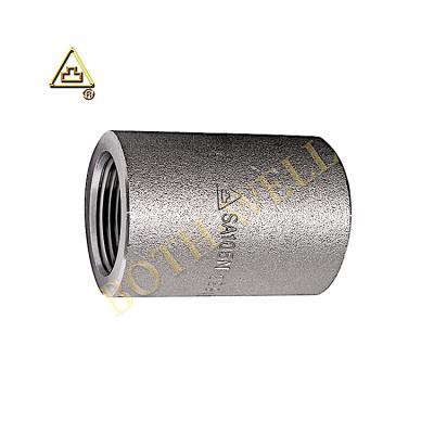 China ASME B16.11 ASME/ASTM A/SA182 F304L REDUCING COUPLING Threaded Forged Stainless Steel Pipe Fittings 1/8