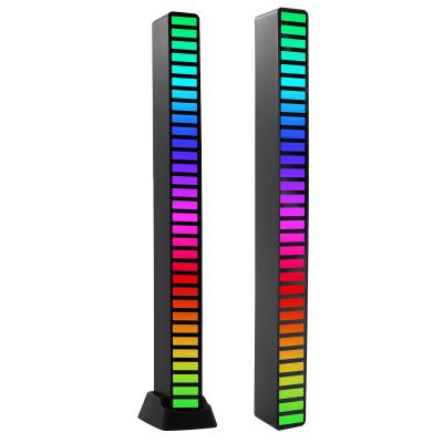 China USB LED car lamp 32Leds USB car steering lamp Amazon control light music rhythm collection warm sound colorful atmosphere RGB tube energy saving lamp for sale