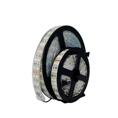 China Hotel SX Factory Supply Double 5050 120LEDs Flexible NonWaterproof 16MM DC12V RGBW RGBWW Array Led Strip Lights for sale