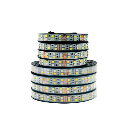 China Hotel Out Door High Quanlity Double 5050 120LEDs Flexible Array IP67 Waterproof 16MM DC12V Wide RGBW RGBWW Led Strip Lights for sale