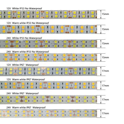 China Hotel Indoor High Quanlity Flexible 5050120LEDs Double Array IP20 Waterproof 16MM Wirld DC24V RGBW RGBWW Led Strip Lights for sale